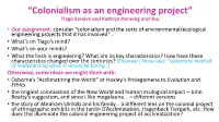Colonialism As an Engineering Project Presentation