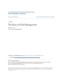 The Basics of Yield Management