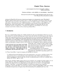 Chapter Three - Sources