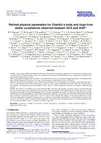 Refined Physical Parameters for Chariklo's Body and Rings From