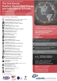 The 2Nd Annual Building World-Class Private and International Schools
