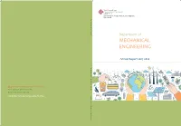 Department of Mechanical Engineering the Hong Kong Polytechnic University Annual Report 2017 / 2018