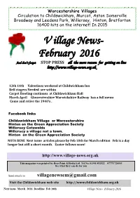 February 2016 and Don’T Forget STOP PRESS All the More Reason for Getting on Line