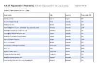 IS-BAO Registrations : Operators | IS-BAO Organizations On-Line Listing Sep-25-2021 09:51 AM