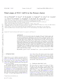 Tidal Origin of NGC 1427A in the Fornax Cluster