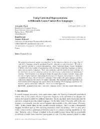 Using Contextual Representations to Efficiently Learn Context-Free