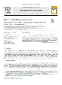 Dynamic Interpolation Search Revisited