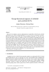Group-Theoretical Aspects of Orbifold and Conifold Guts