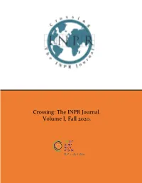 The INPR Journal. Volume I, Fall 2020
