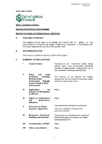 Data Label: Public West Lothian Council Spaces for People Programme Report by Head of Operational Services A. Purpose of Report