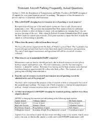 Tiedown Permit Frequently Asked Questions