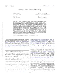 Time in Causal Structure Learning