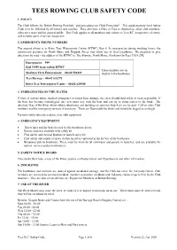 TRC Safety Code