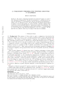 A Uniquness Theorem for Twisted Groupoid C*-Algebras