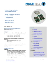 Dot at Command Firmware Release 4.0.0 Release 3.3.5