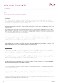 Lafargeholcim CDP Climate Change 2020
