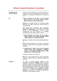 Ofcom Content Sanctions Committee