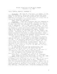 Soviet Transcript of the Malta Summit December 2-3, 1989