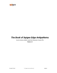 The Book of Apigee Edge Antipatterns V2.0