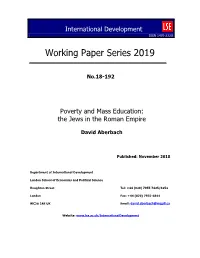 Working Paper Series 2019