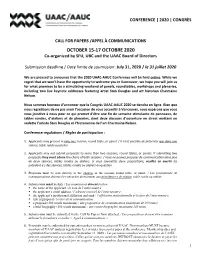 2020 UAAC Call for Papers Draft 16-06-20