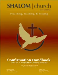 Confirmation Handbook Rev