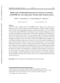 Coral Reefs, Biodiversity, Distribution Patterns, Persian Gulf