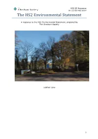 The HS2 Environmental Statement