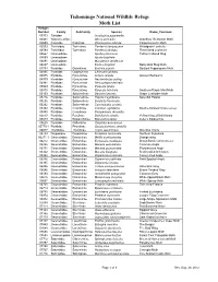Tishomingo NWR Moth List