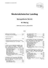 Vorläufiger Bericht /Rednerexemplar