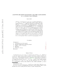 Additive Relative Invariants and the Components of a Linear Free Divisor