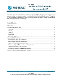 Guide to Ddos Attacks November 2017