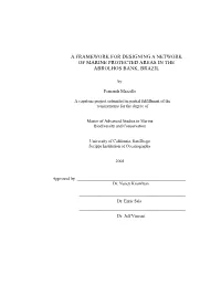 A Framework for Designing a Network of Marine Protected Areas in the Abrolhos Bank, Brazil