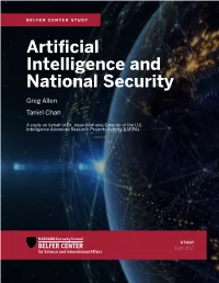 Artificial Intelligence and National Security