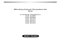Biotinylated Standards Kit