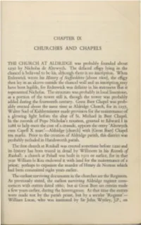 Churches and Chapels