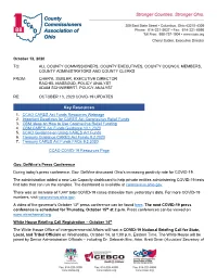 COVID-19 Updates Memo