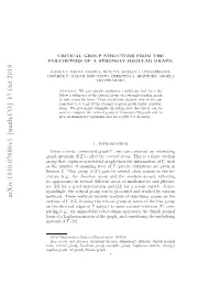 Critical Group Structure from the Parameters of a Strongly Regular