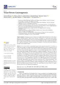 Virus-Driven Carcinogenesis