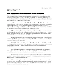 No to Empty Promises: Chilean Law Guarantees Pinochet Total Impunity