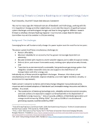 Connecting Threads to Create a Roadmap to an Intelligent Energy Future