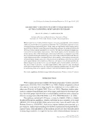 Geographic Variation in Habitat Requirements of Two Coexisting Newt Species in Europe