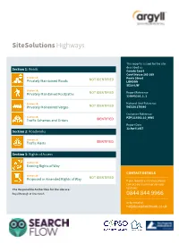 Highways Search Report Woolwich