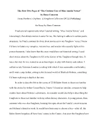 “The Curious Case of Miss Amelia Vernet” by Dana Cameron from Pandora’S Orphans: a Fangborn Collection (DCLE Publishing)