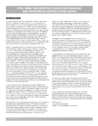 The Griffith J. Davis Photographs and Archives in Context Study Guide