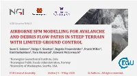 Airborne Sfm Modelling for Avalanche and Debris Flow Paths in Steep Terrain with Limited Ground Control
