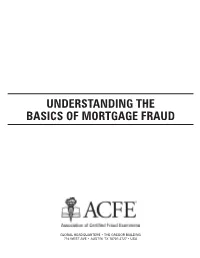 Understanding the Basics of Mortgage Fraud