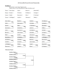 Harrow/OLA Pee Wee Schedule
