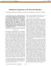 Multiobjective Exploration of the Starcraft Map Space