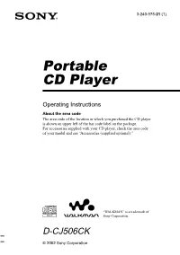 Portable CD Player
